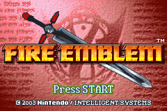Fire Emblem - The Road to Ruin (demo v1.0) Title Screen